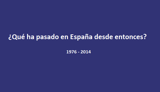  Cómo hemos cambiado: España 1976-2014
